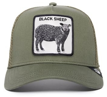 Goorin Bros. Unisex-Erwachsene The Farm Original Adjustable Snapback Mesh Trucker Hat Baseballkappe, Olive (das Schwarze Schaf), Einheitsgre