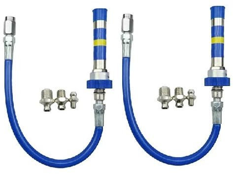 PW TOOLS 1/2 Pack High Pressure Grease Coupler, Grease Guns Coupler, Grease Fittings Extensions, Quick Release Grease Coupler, Grease Guns Coupler Adapter for Tight Spaces