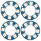 DEWIN LED-Ringlampenplatine, 4 Stück LED-Ringlampenplatine RGB Vollfarbe 8 Stück LED WS2812 5050 Chip Zur Dekoration