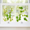 Supzone Fensteraufkleber Grüne Weinblätter Fensterbilder Sommer Frühling Fenster Abziehbilder Hängende Blätter Anti-Kollision Fensterfolie Glastüren Fensterdeko Aufkleber