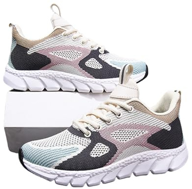 Chaussures De Trail Extra Larges pour Femmes, Chaussures Coussin De Soulagement à Bout Large, Chaussures OrthopéDiques De RandonnéE en Plein Air, pour Le Sport, La Course à Pied, Fitness, l'escalade
