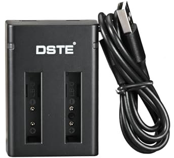DSTE Chargeur double compatible pour batterie Kodak LB-015 et Kodak WPZ2