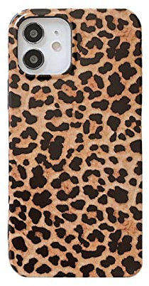 Reezaddin Cheetah Mobile Phone Cases Compatible with iPhone 11, Leopard Print Cheetah Protective Case Classic for Girls Shockproof Soft Silicone Matte Brown 6.1 Inch (iPhone 11)