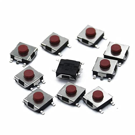 REIUAFWYGV Mikroschalter 1000 STÜCKE Flach Rot SMD 5Pin 6x6 Takt Druckschalter 6 * 6 * 3,1 MM Mikroschalter 6x6x3,1mm