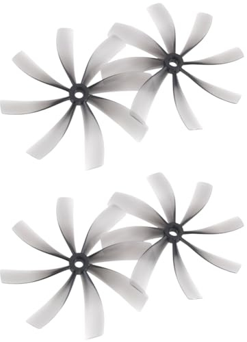 NONDK 2 Paar Propeller, 8,9 cm (3,5 ), 89 mm x 89 mm, PC-Propeller mit 8 Flügeln, für RC FPV Freestyle