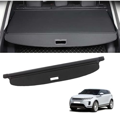 Laderaumabdeckung Zubehör für Land Rover Range Rover Evoque II SUV 2019, Ausziehbar Ablagen Kofferraumabdeckung Shielding Security Trennwand Aufbewahrung Innere Schutz ZubehöR