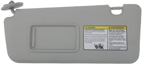 TUCKBOLD Parasol De Coche para para Toyota Rav4 Práctico No.74320-42420-B0 | Ensamblaje De Parasol Lado Del Conductor Izquierdo Gris Con Espejo 1 pc