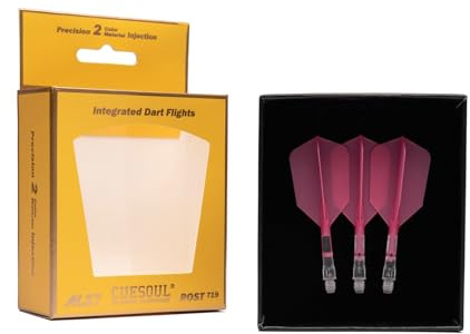 CUESOUL ROST T19 Integrierter Dartschaft und Flight Slim Shape, 3er-Set