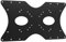 IMtKotW Adaptateur VESA Universel pour TV 32-55 Pouces, Panneau Adaptateur TV Compatible avec VESA 50x50mm à 400x200mm,jusqu'à 30 kg,Noir