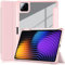 YRH Funda para Xiaomi Pad 7 con Portalápices 11.2 Pulgadas 2024, [Auto Wake/Sleep] Funda Transparente para Tableta Xiaomi Pad 7 Pro (Rosa)