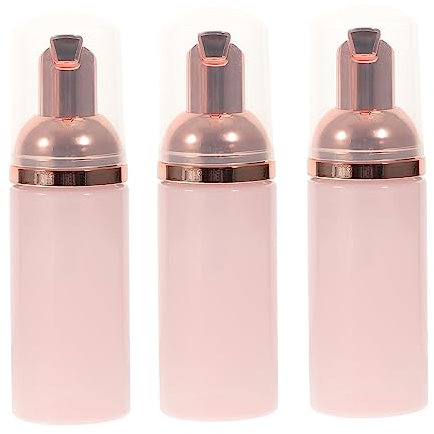 Didiseaon 3 Pièces Bouteille à Bulles Bouteille à Bulles Moussant Pompe Vaisselle Flacon Pulvérisateur Continu Mini De Voyage Distributeur De Lotion Parfum Plastique Rose