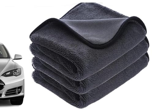 Wundertüechli Unschlagbare Saugkraft, Ultra-Wipes Trockentuch, Twist Pile Microfiber Cloth, Tücher Wischtücher Für Die Autopflege Sehr Saugfähig (3PCS,40 * 60cm)