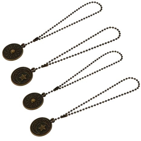 Vaguelly 4pcs Pull Chain Ceiling Fan Extension Fan Pull Chain Extender for Light Multi-use Decorative