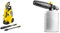 Bundle of Kärcher K 4 Power Control Flex Pressure Washer, Pressure: max. 130 bar, Flow Rate: 420 l/h, Area Coverage: 30 m²/h, Water Filter, High-Pressure Flex Hose+ Kärcher FJ6 Foam Nozzle, Multi,0.6L
