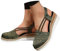 Générique Sandales Bout Fermé Femme Compensee Nu Pieds Été Confortable Sandale Compensées Mules Plateforme Espadrille Talon Compensé Chic À Romaines Plage Fête Chaussures Espadrilles (Vert,36)