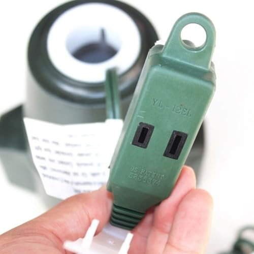 Yuanpgky Support de sapin de Noël électrique rotatif de 66 cm, base en plastique avec rotation réglable à 360° pour grands arbres, stable pour intérieur et extérieur (pour UE)