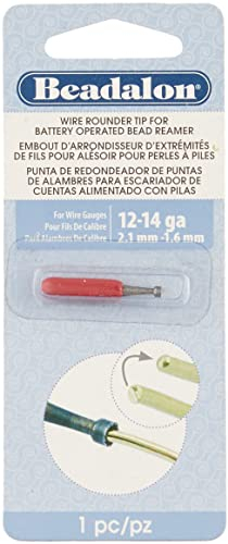 Beadalon Accesorio de rebaba Redonda de Alambre con escariador de Cuentas Que Funciona con Pilas y Cables de Calibre 12, 14 y más pequeño