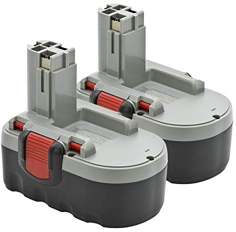 ExpertPower® Lot de 2 batteries NiMh 18 V 3000 mAh pour Bosch BAT025 BAT026 BAT160 BAT180 BAT181 3453-01 35618 3860K 52318B GDR 18 V GDS 18 V