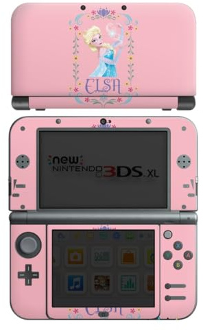 DeinDesign Skin kompatibel mit Nintendo New 3DS XL Folie Sticker Frozen ELSA Offizielles Lizenzprodukt Disney