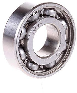 SKF Radial Deep Groove Ball Bearing, 17 ID, Stainless Steel