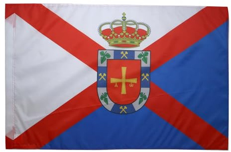 AZ FLAG Flagge El Bierzo 150x90 cm Fahne El Bierzo Polyester 100D Hohlsaum | Für innen und außen dekorative Flagge doppelte Nähte und verstärkte Kanten mit Masttunnel 100D Polyester