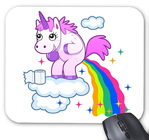 Tapis de Souris Licorne Arc en Ciel Humour ref 3297