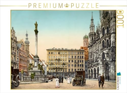 CALVENDO Puzzle Marienplatz mit Mariensäule | 1000 Teile Lege-Größe 64 x 48 cm Foto-Puzzle für glückliche Stunden
