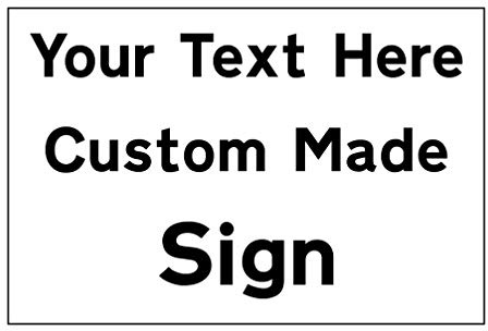 Neo Graphix 1 CUSTOM MADE 3mm thick RIGID SIGN 200mm x 150mm (A5 Approx.)