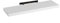 LOLAhome Estante de Pared Flotante de Madera MDF Blanco Decorativo,Balda de Pared,De 23x80 cm para Salón, Cocina, Oficina, Dormitorio,Resistente