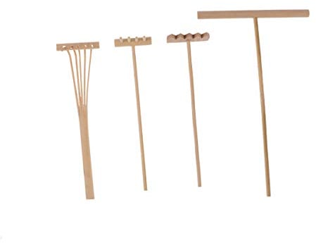 Healifty Mini Zen Garten Tools Set Zen Garten Harken Ornament Sand Bambus Harken Rock Push Zeichnung Stift Zappeln Spielzeug Puppenhaus Feng Shui Decor 4 Stücke