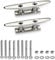 BB Hapeayou Boat Dock Cleats Stainless Steel Hooks with Screws for Tie Down Towels (4 inch)