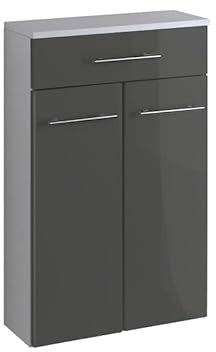 Held Möbel Bad Unterschrank Parma in Hochglanz grau 50 cm breit