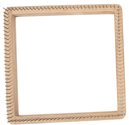 Colcolo Square Knitting Loom Handcrafts Holz Handarbeitsbrett Häkelnadeln flechten DIY Langlebiges Zubehör für Schal Socke Spielzeug Kinder, 30X30CM