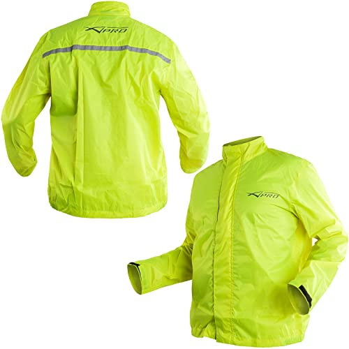 Chaqueta lluvia Impermeable Anti Agua Moto Traje de Viento Fluo S