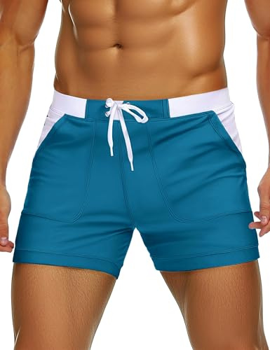 TACVASEN Swim Briefs Men Swimming Boxer Swimwear Trunks Shorts Summer | Casual Wear Surfing Bathing Shorts Sports Elastic Beach Trunk