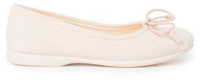 Pisamonas Bailarinas Niña Manoletina Tela Lacito Talla 25 Color Crudo