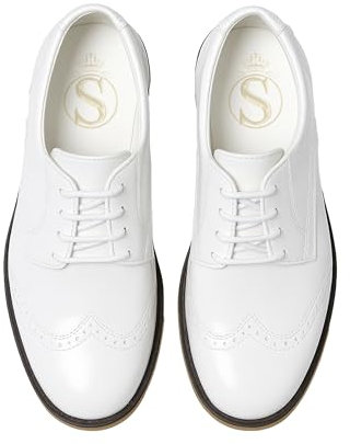 Abito Brogue in Vernice Sintetica per Ragazzi Scarpe Scarpe da Sposa Formali con Lacci Taille 36