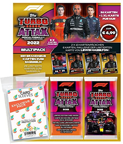 Topps - Turbo Attax Formel 1 2022-1 Multipack Gelb