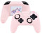 GeekShare Set di impugnature per controller con zampa di gatto rosa compatibili con Nintendo Switch Pro, custodia protettiva in silicone antiscivolo Joystick Caps per controller wireless Switch Pro
