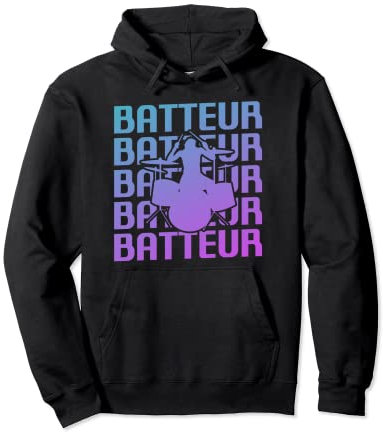 Retro Batteur Batterie Tambouriner Sweat à Capuche