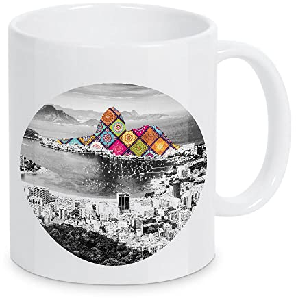 artboxONE Tasse Flippiges Wahrzeichen - Rio von Ibanez Design - Kaffeetasse Abstrakt
