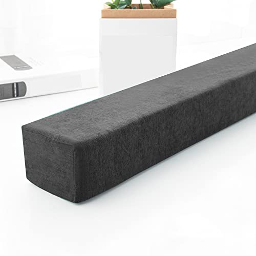 XIEMINLE Armlehnen-Kissen für Sofa, Kopfteil, Bettbrücke, Doppelbett zu Einzel-/Doppel-/Kingsize-Bett, langes Bett, Sofa, Lückenfüller, abnehmbares Armlehnen-Kissen für Hotel, 150 x 5 x 5 cm, Grau 2