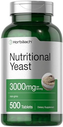 Horbaach Nutritional Yeast Tablets 3000mg | 500 Count