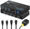 8K 60Hz Conmutador KVM Switch HDMI 4K 120Hz 2 puertos, TCNEWCL Switch KVM Conmutador HDMI 2.1 USB 3.0 para 2 PC 1 monitor, soporte HDR, Dolby Audio, 3D, HDCP2.3, con 2 cable HDMI 2.1 y 2 cable USB 3.0
