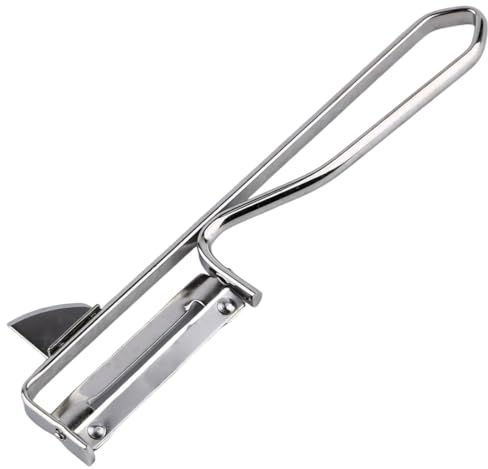 2 Stück Universal-Sparschäler/Pendelschäler mit geschärftem Ausstecher Schäler aus rostfreiem Edelstahl – Hochwertige Gemüseschäler mit Aushöhler