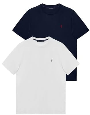Polo Club Confezione da 2 e 3 Magliette Uomo Manica Corta - Maglietta Cotone 100% - T-Shirt for Men