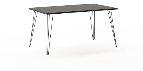 Schildmeyer Fynn Schreibtisch Esszimmertisch 1400, 701914, Basaltgrau, 140 x 80 x 74 cm