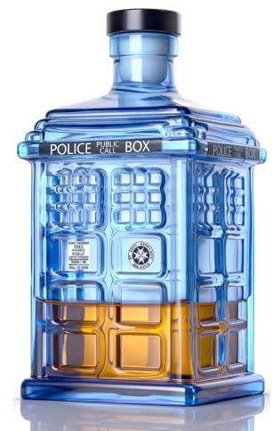 Birthday Gifts for Men Dad Police Tardis Box Whiskey Decanter Sets for Men Limited Edition Unique Brother Gift Ideas Liquor Decanter Bar 12