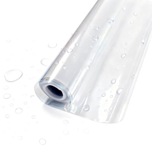 Otufan Vinilo Pared 60x1000cm Protector Cocina Transparente | Electroestático Sin Pegamento, Adhesivo Reutilizable, Antimanchas e Impermeable, Incluye Cúter y Espátula