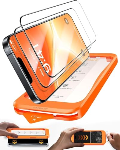 TORRAS für iPhone 13 Pro Max/14 Plus für Panzerglas TOP 9H Schutz, 2 Stück | Militärstandard Glas [Full Screen] Schutzfolie für iPhone 13 Pro Max/14 Plus Anti-Fingerabdruck Einfache Montage